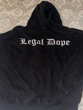 Legal Dope Men's Black Crewneck Hoodie Sweater